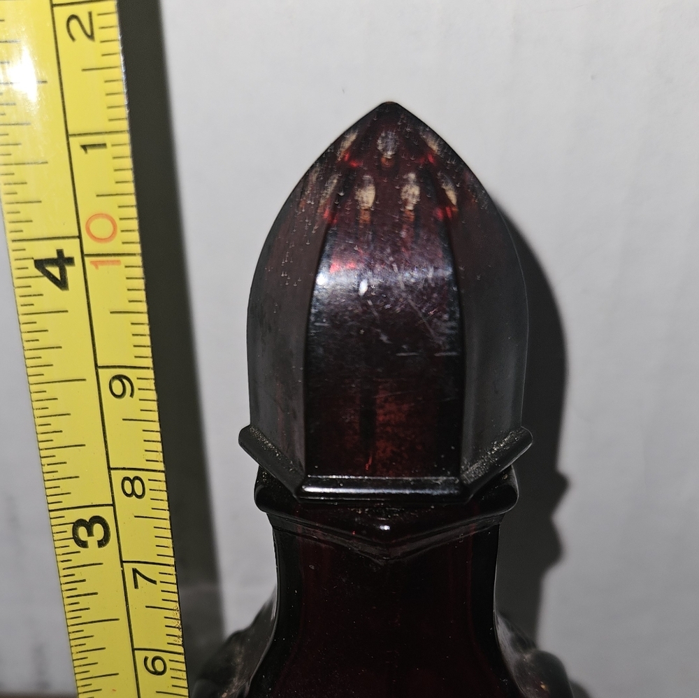 Vintage Avon Cape Cod Collection Ruby Red Glass Salt or Pepper Shaker